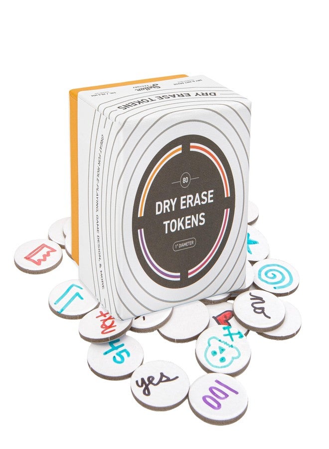 Stellar Factory: Dry Erase Tokens: Reusable for DIY, Game Design, and RPGs (80 PCS) - Image 1